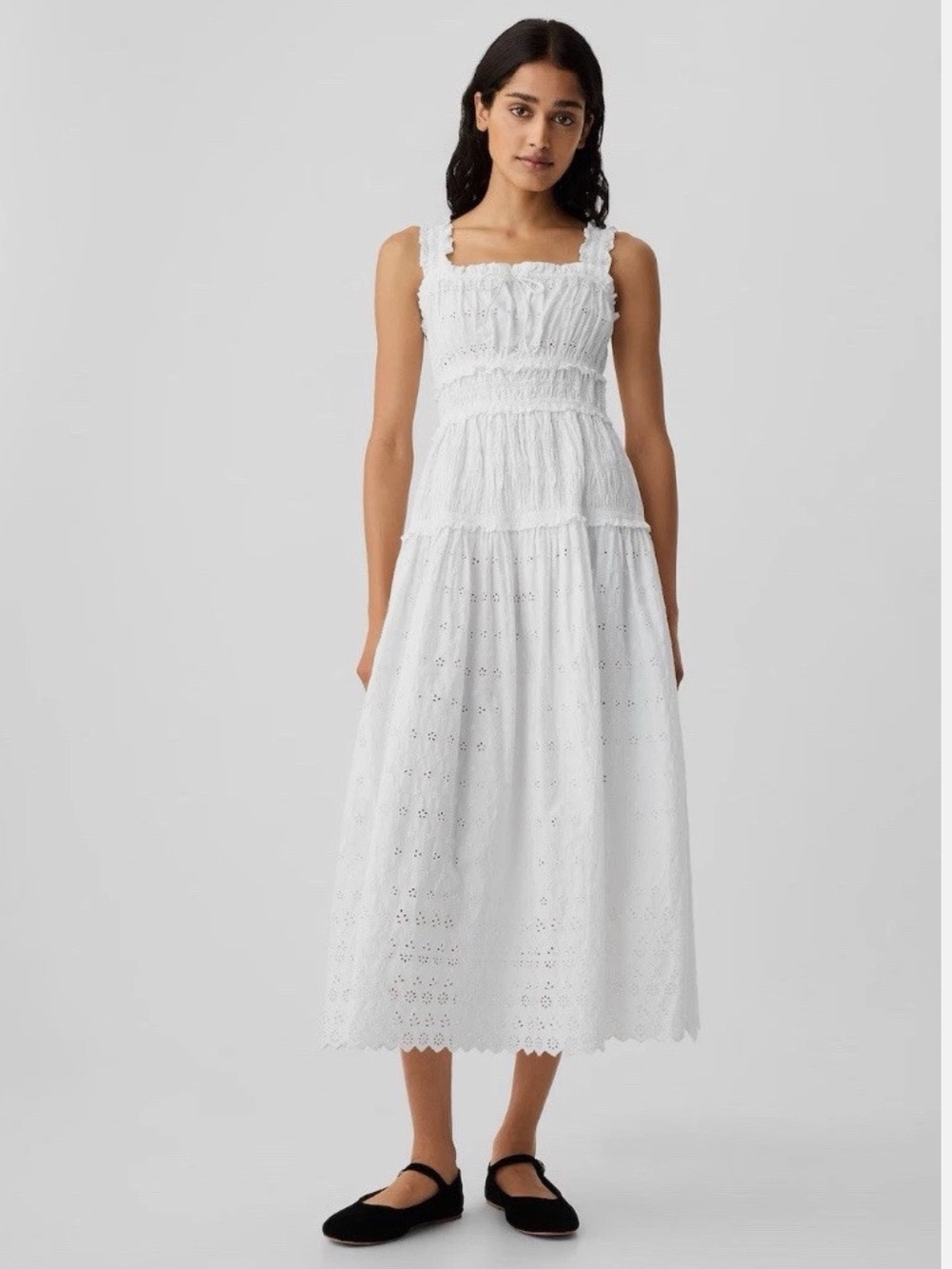 NWT Gap X DOEN Eyelet Midi Dress size Medium